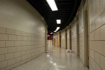 empty hallway community college enrollmednt