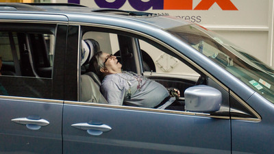 man sleeping in car funding for instruction