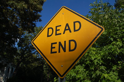 dead end sign community colleges