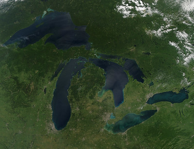 Satellite Photo Michigan climate change