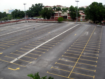 empty parking lot declining enrollment